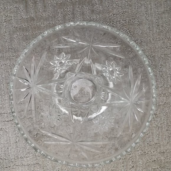 Anchor Hocking Prescut Clear Bowl or Punch Stand - Picture 5 of 6